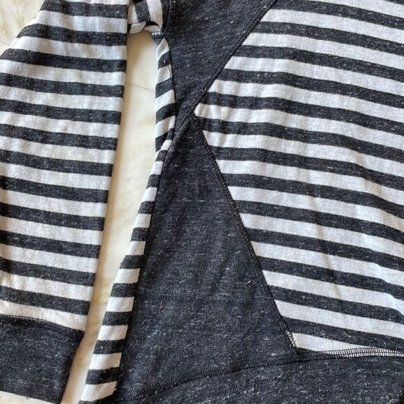 COIN Charcoal and White Striped Crewneck Pullover - Picture 3 of 5